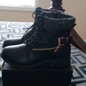 Black boots